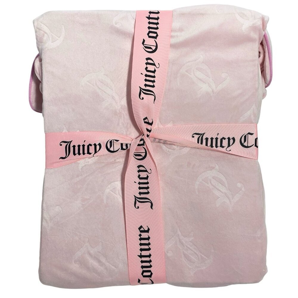 Juicy Couture Pink Top, Pants, Shorts 3 Pc PJ Sleepwear Gift Set Sz L - Picture 2 of 5